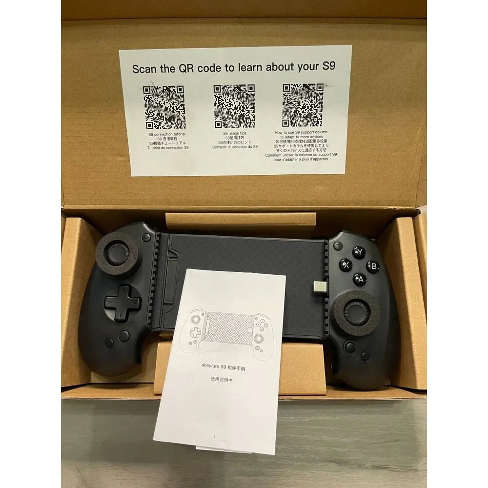 abxylute S9 Full-Size Bluetooth Type-C Mobile Gaming Controller for Switch iPhon